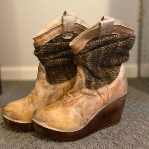 Bed Stu Wedge Cowboy Boot